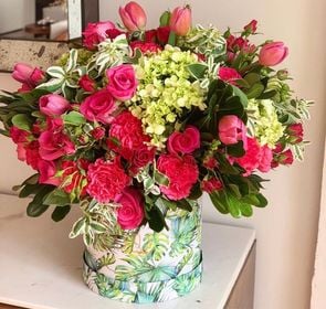 Box Grande Mix Flores Fucsia