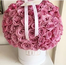 Box Grande 200 Rosas Cool Water