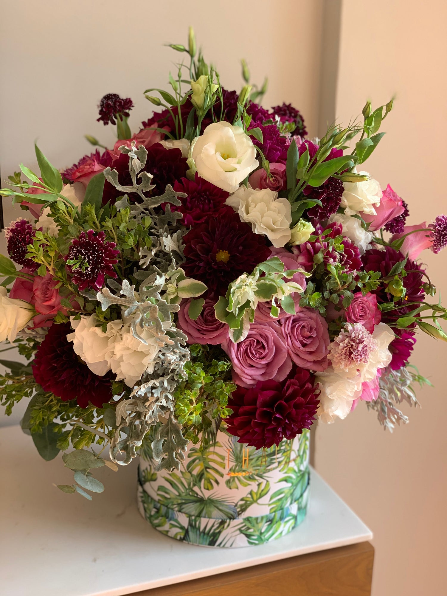 Box Selva Grande Dahlias Vino