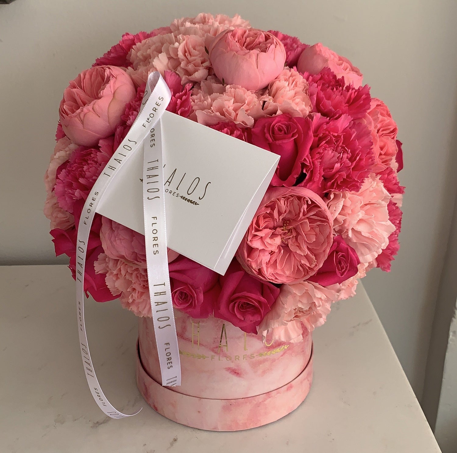 Box Mármol Rosa Mediano Rosa inglesa