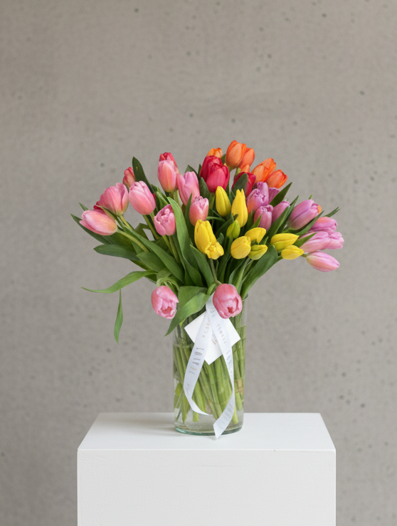 Tulipanes colorido