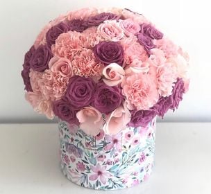 Box Grande Flores Rosas y Claveles