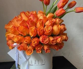 Box Grande Rosas Tulipanes