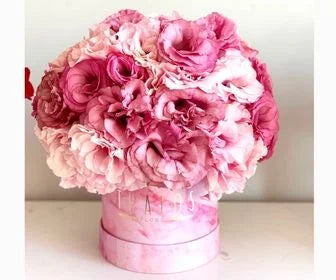 Box Mediano Rosas Lisianthus