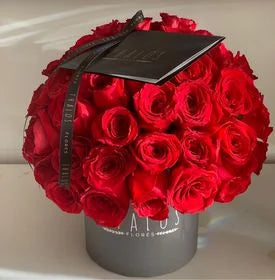 Box Mediano Rosas Rojas