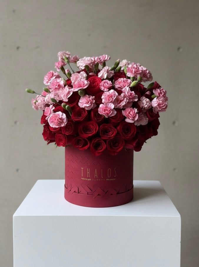 Box Tejido Rojo Grande Clavelina