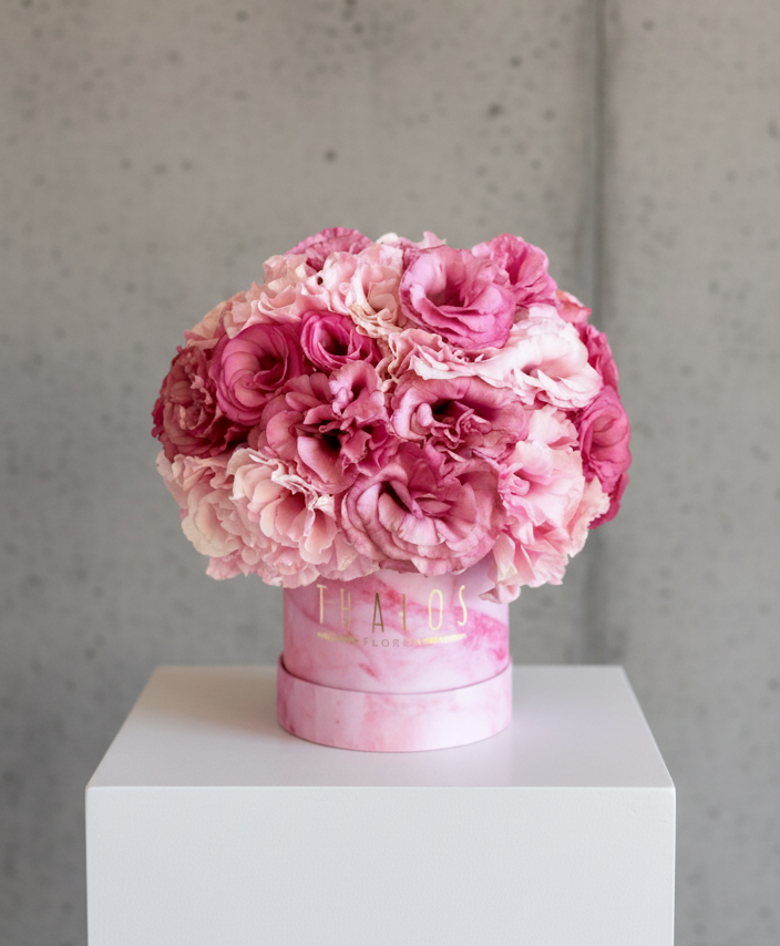 Box Mármol Rosa Mediano Lisianthus