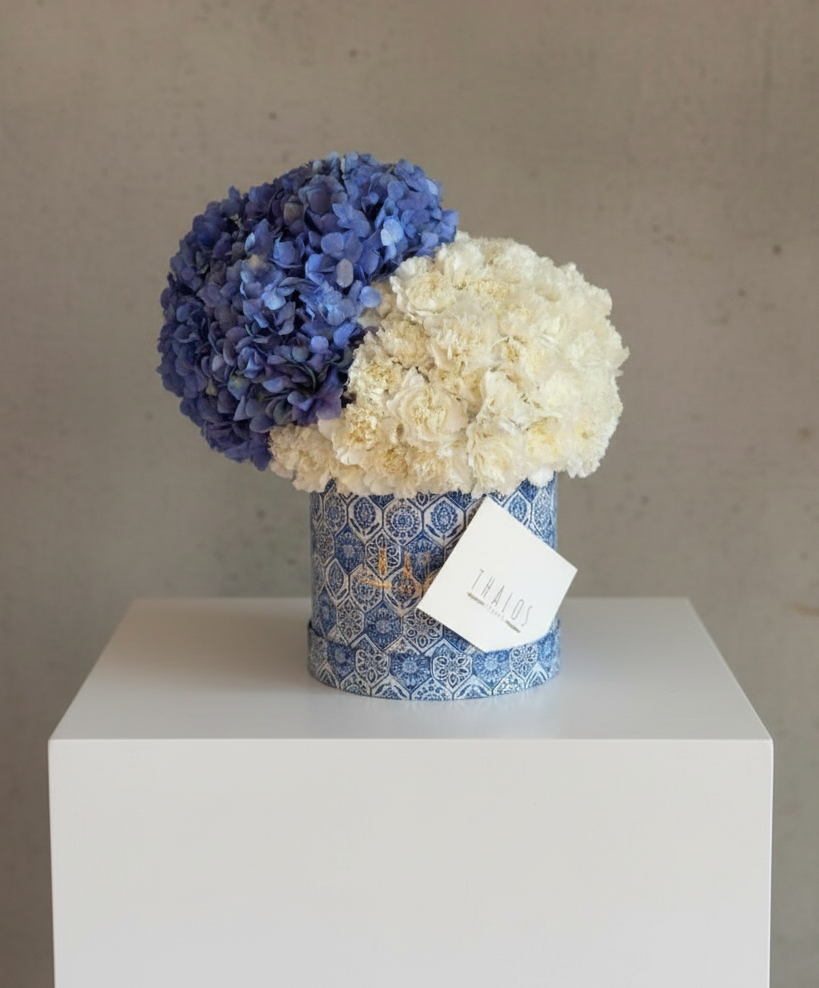 Box Talavera Grande Claveles y hortensia