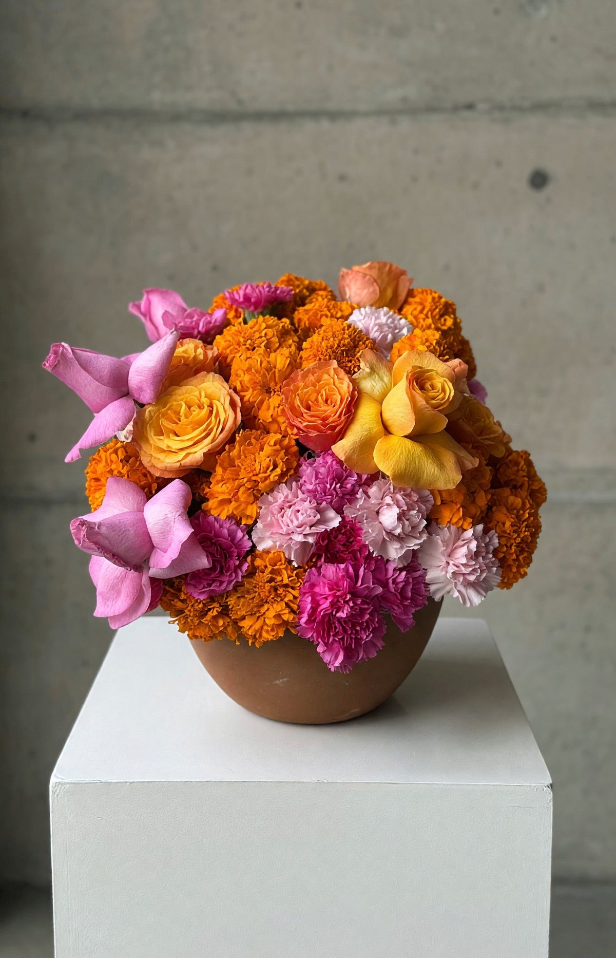 Barro mix rosas y naranjas