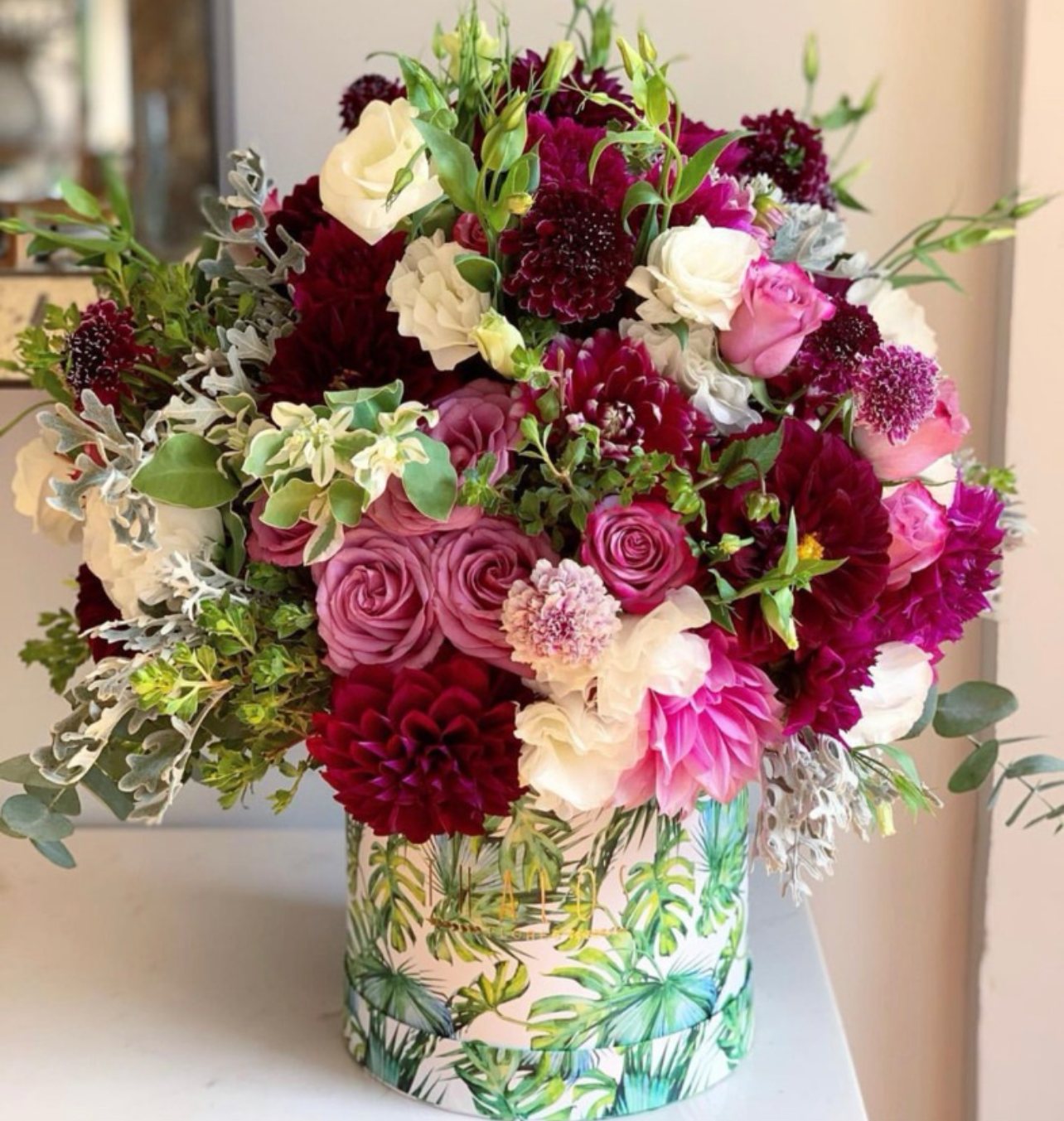 Box Selva Grande Dahlias Vino