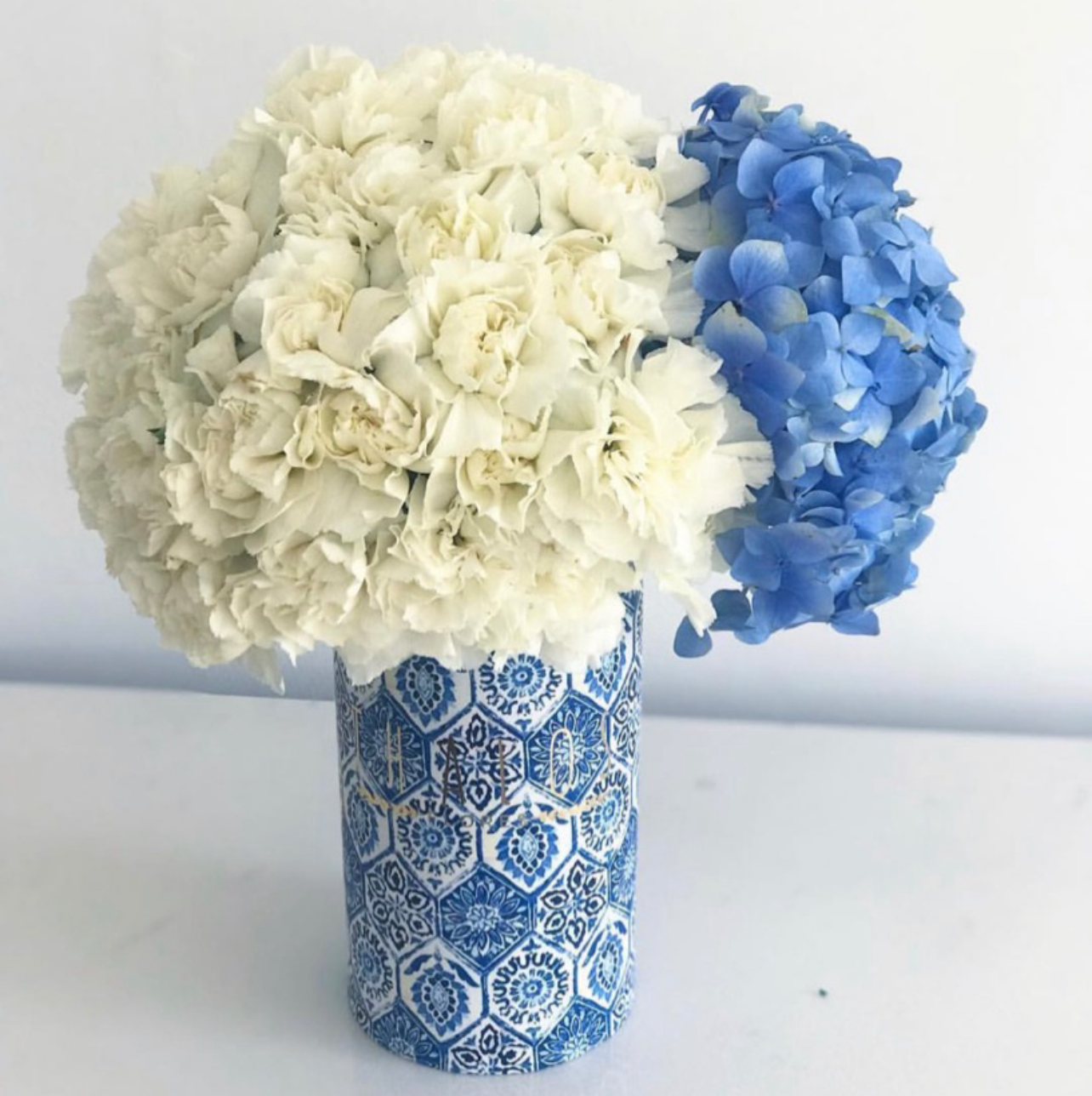 Box Talavera Chico Hortensia azul