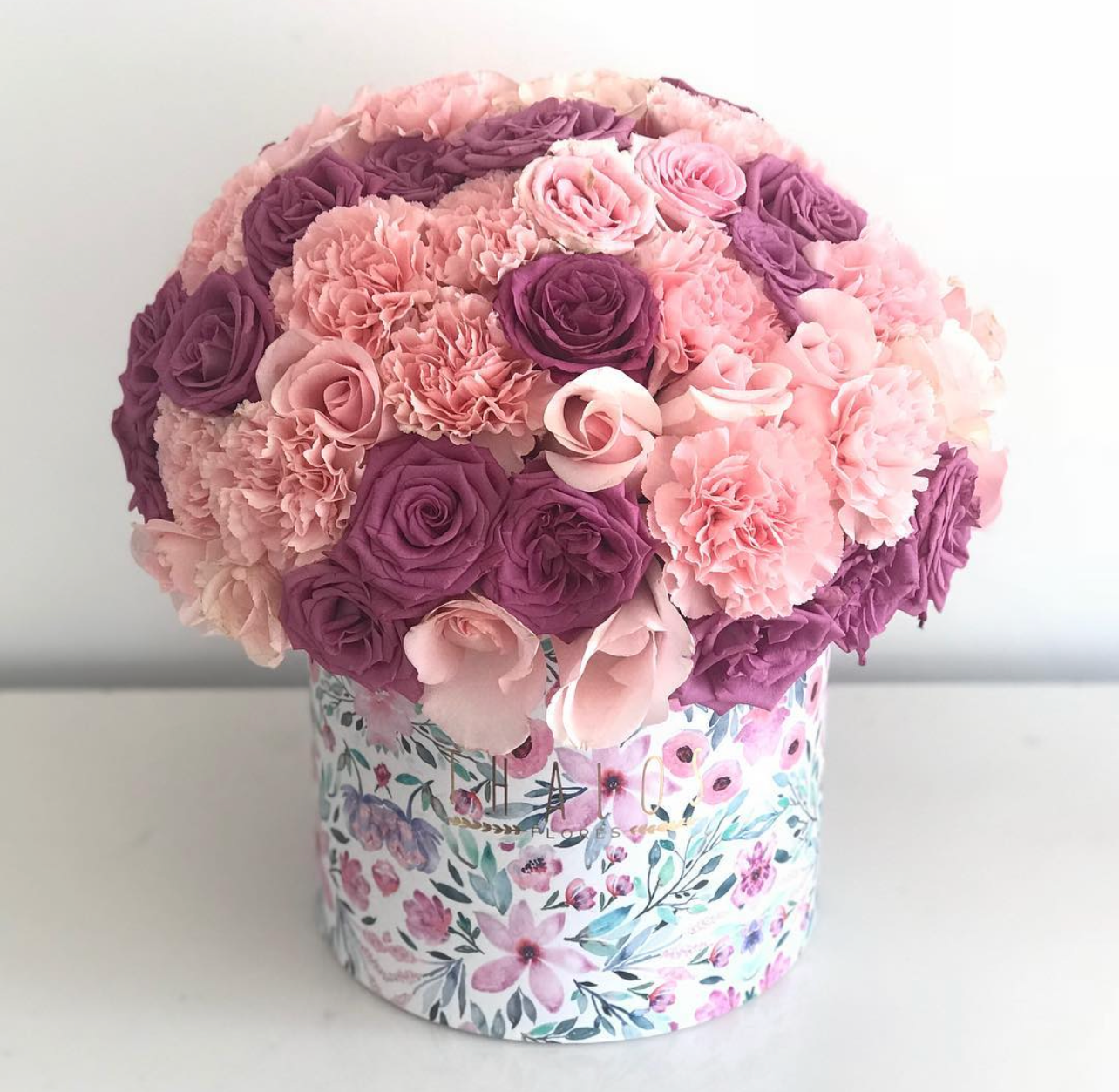 Box Flores Grande Mix Rosas y Claveles