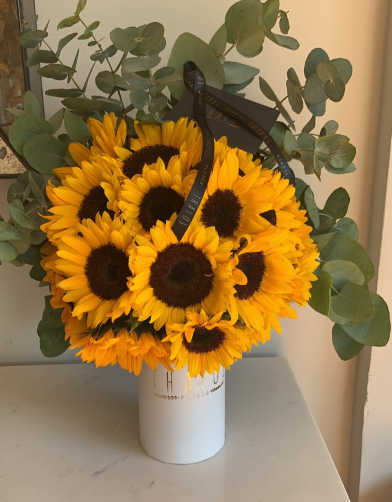 Box Blanco Chico Girasol