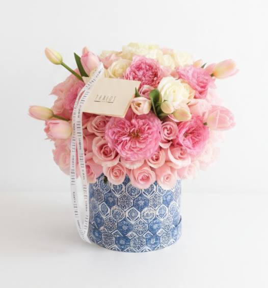 Box Talavera Grande Rosa Inglesa