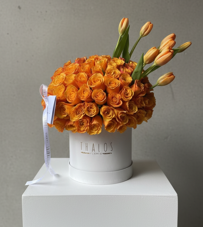 Box Blanco Grande Naranja